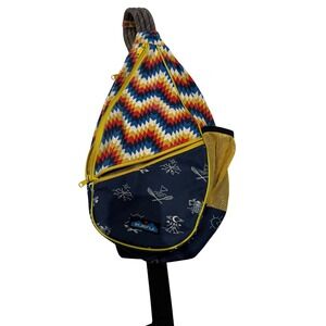 Kavu Sling Bag Backpack Geometric Southwest Print Multi Color